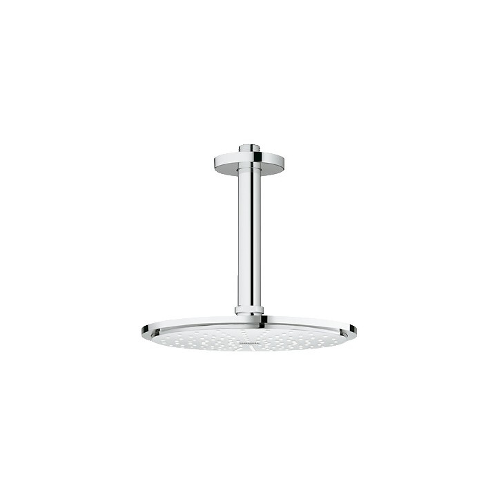 Deszczownica Grohe Veris 300x150, sufitowa,  długość ramienia 142 mm, szlachetna biel, bez ogranicznika przepływu wody- sanitbuy
