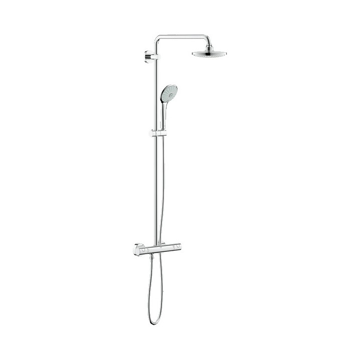 System prysznicowy GROHE Euphoria 180 ścienny, dł. ramienia 404 - 412 mm, chrom, termostat- sanitbuy.pl