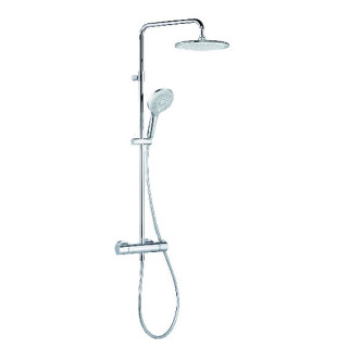 Zestaw prysznicowy Kludi Freshline Dual Shower System z termostatem, wys. 914-1233, chrom- sanitbuy.pl