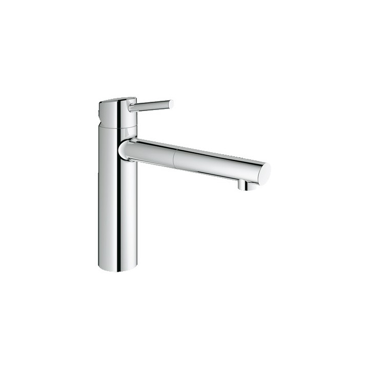 Bateria kuchenna GROHE Concetto 1/2" stojąca, wys. 264 mm, supersteel, jednouchwytowa- sanitbuy.pl