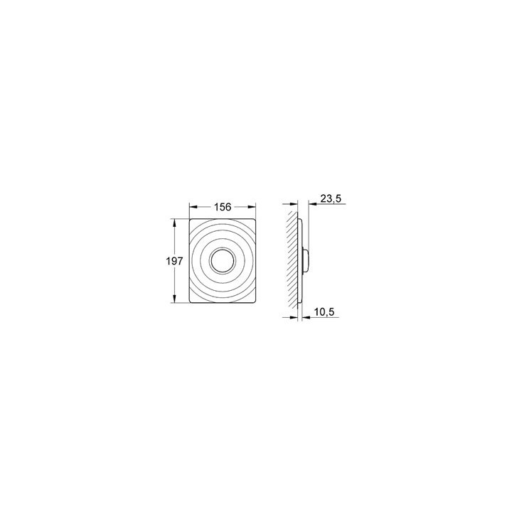 Przycisk uruchamiający GROHE Skate chrom, ABS- sanitbuy.pl