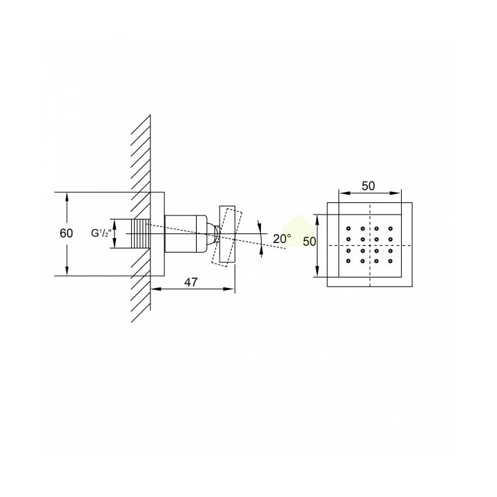 Zestaw natryskowy /słuchawka z drążkiem 90 cm Steinberg Seria 135 wąż dł 1,8 m- sanitbuy.pl