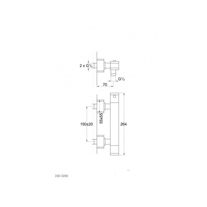 Bateria wannowo- natryskowa Steinberg Seria 240, termostayczna - sanitbuy.pl