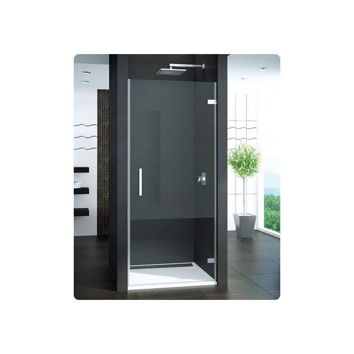 Drzwi SanSwiss PUR PUR1 do wnęki skrzydłowe do 200 cm, prawe, chrom, szkło przeźroczyste- sanitbuy.pl