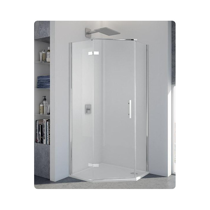 Ścianka do Kabiny pięciokątnej SanSwiss Pur 30 - 100 cm, szkło przeźroczyste (montaż z profilem)- sanitbuy.pl