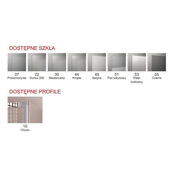 Drzwi do Kabiny pięciokątnej dwuczęściowe SanSwiss Pur PUR52 prawe 45 - 100 cm, chrom, szkło przeźroczyste (montaż z profilem)- 