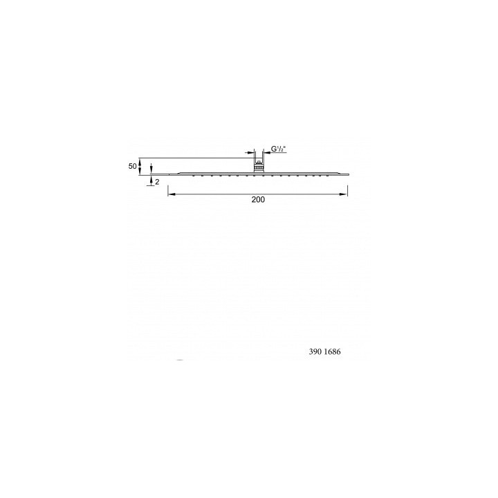 Deszczownica Steinberg, sufitowa 20x20x2 cm, chrom- sanitbuy.pl