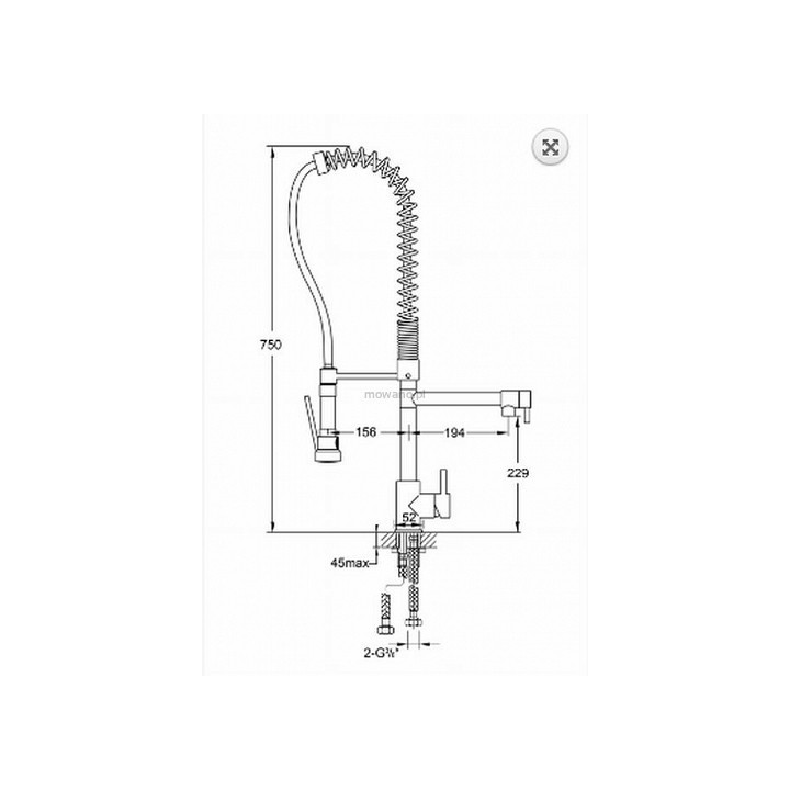 Deszczownica Steinberg, śr 40 cm, chrom- sanitbuy.pl