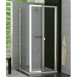 Drzwi dwuczęściowe SanSwiss TOP-LINE TED szer. 901 - 1200 mm, wys. do 1900 mm, srebrny mat, przezroczyste- sanitbuy.pl