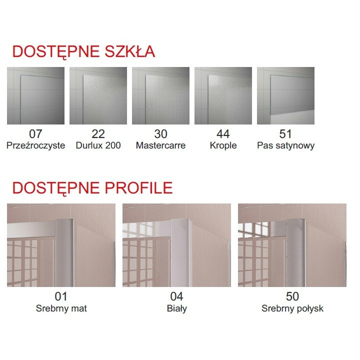 Drzwi przesuwane 3-częściowe SanSwiss TOP-LINE TOPS3 szer. 700 - 1200 mm, wys. do 1900 mm, srebrny mat, przezroczyste- sanitbuy.