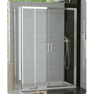 Drzwi rozsuwane 2-częściowe SanSwiss TOP-LINE TOPS2 szer. 1200 - 1800 mm, wys. do 1900 mm, srebrny mat, przezroczyste- sanitbuy.