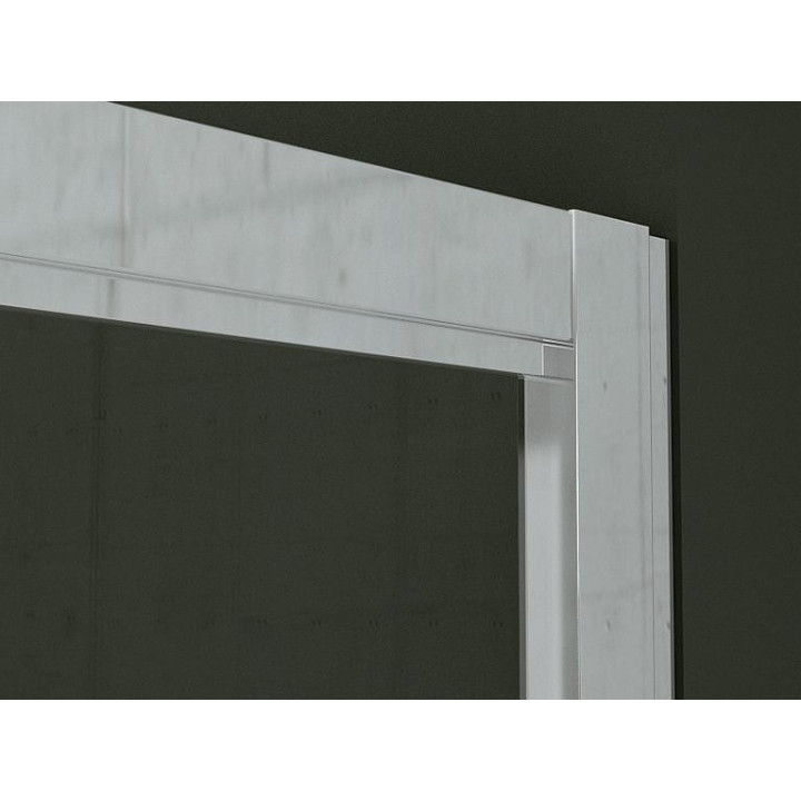 Parawan 2-częściowy rozsuwany SanSwiss TOPB2 lewy szer. 1200 - 1800 mm, wys. 1500 mm, połysk, przezroczyste- sanitbuy.pl