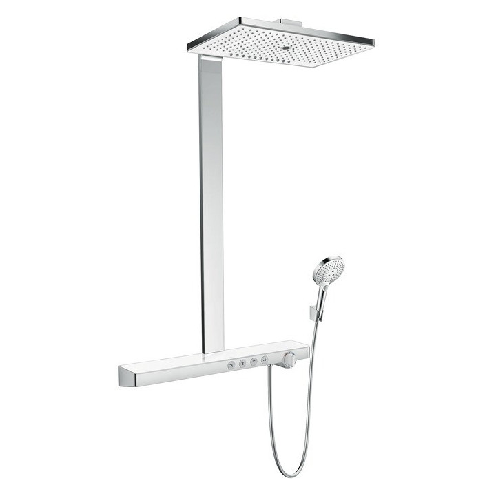 Zestaw prysznicowy Hansgrohe Rainmaker Select 460 3jet, zasięg 580 mm, biały/chrom- sanitbuy.pl