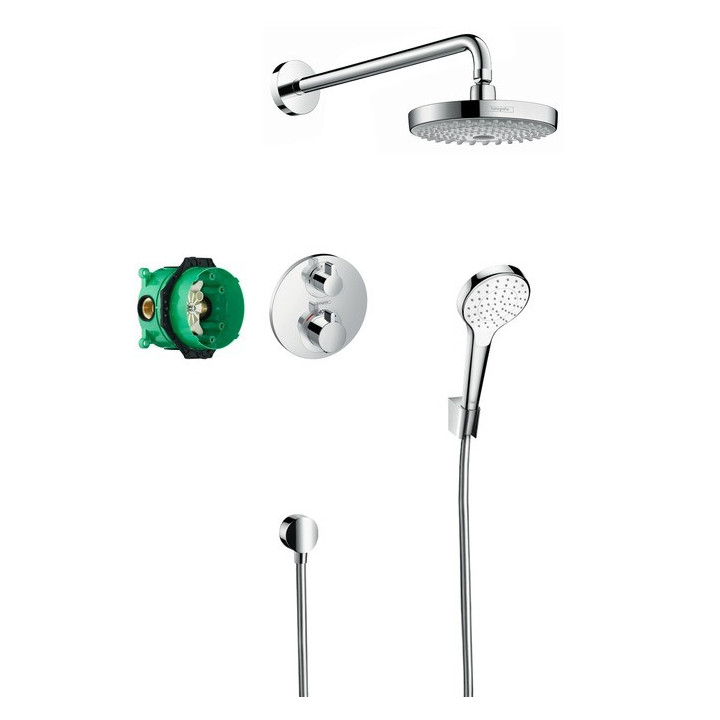 Zestaw podtynkowy Hansgrohe Croma Select E/Ecostat E podtynkowy, chrom- sanitbuy.pl