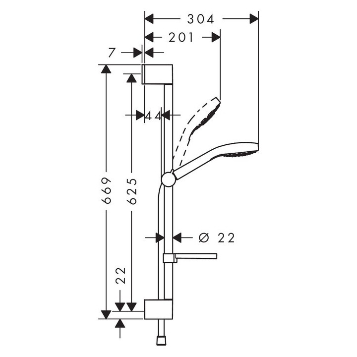 Zestaw podtynkowy Hansgrohe Croma Select S/Ecostat S podtynkowy, chrom- sanitbuy.pl
