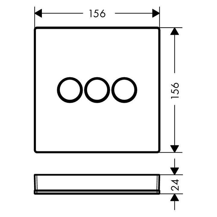 Bateria termostatyczna Hansgrohe ShowerSelect Glass podtynkowa, el. zewnętrzny, biały/chrom, HighFlow- sanitbuy.pl