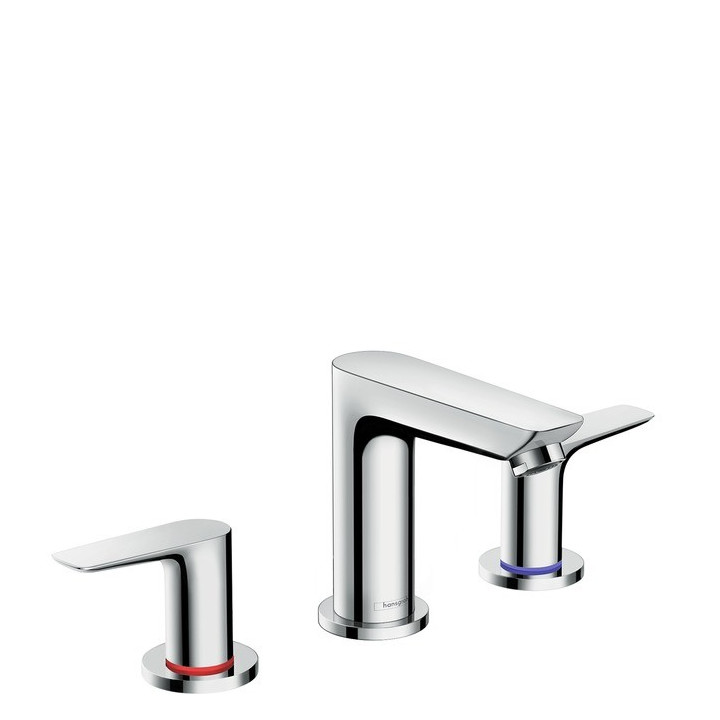 Bateria umywalkowa 3-otworowa Hansgrohe Talis E wys. 127 m, chrom, komplet odpływowy- sanitbuy.pl
