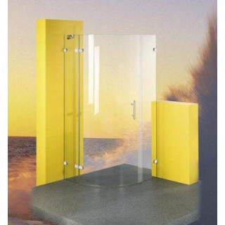 Kabina Ronal Pur P3P prysznicowa półokrągła drzwi 1-częściowe lewe 80 cm- sanitbuy.pl