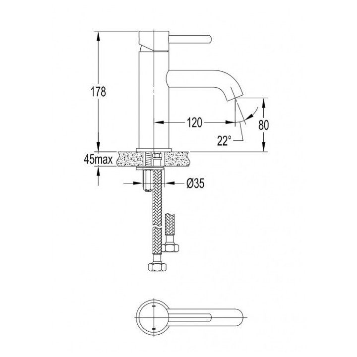 Bateria natryskowa Oras Cubista,termostatyczna, natynkowa, chrom- sanitbuy.pl