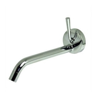 Bateria umywalkowa Zucchetti Isystick ścienna, dł. 215 mm, czarna, podtynkowa - sanitbuy.pl