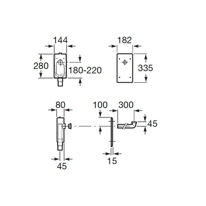 Syfon do umywalki Roca podtynkowy, biały- sanitbuy.pl