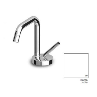 Bateria umywalkowa Zucchetti Isystick stojąca, wys. 151 mm, biała, obrotowa wylewka- sanitbuy.pl