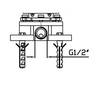 Element podtynkowy Zucchetti do baterii wannowej- sanitbuy.pl