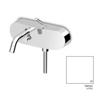 Bateria wannowo-natryskowa  Zucchetti Isystick ścienna, satyna, przełącznik, zestaw natryskowy- sanitbuy.pl