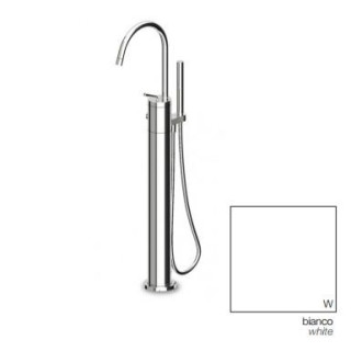 Bateria wannowa Zucchetti Isystick wolnostojąca, wys. 905 - 945 mm, satyna,  z prysznicem, el. zewnętrzny- sanitbuy.pl