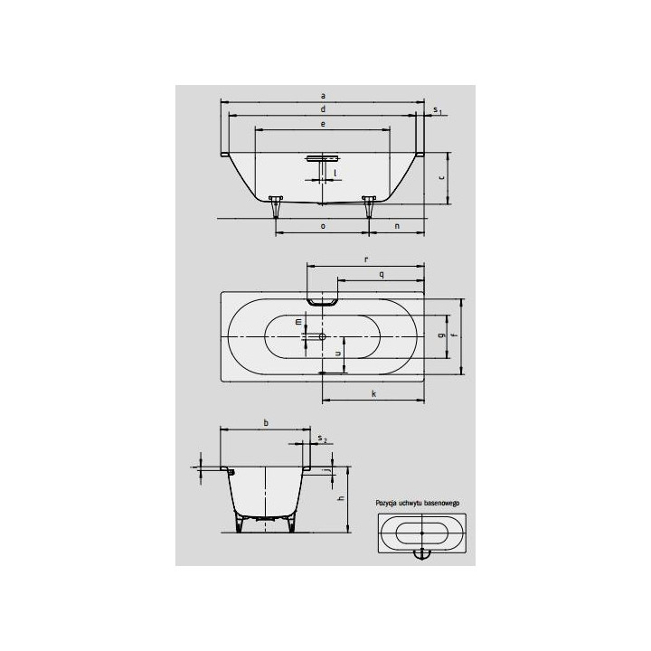 Wanna stalowa Kaldewei Classic Duo 110 180x80 cm, powierzchnia uszlachetniona- sanitbuy.pl