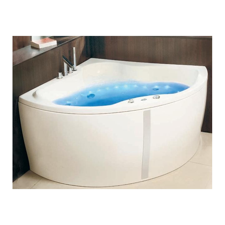 Wanna narożna Ruben Mona Lisa 136 x 136 x 42 cm, biała, system hydromasażu Kenzo- sanitbuy.pl
