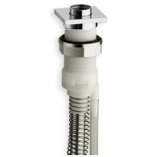 Zestaw Follow ME Silfra -wąż natryskowy z drenażem i automatycznym zwijaczem do montażu na obrzeżu wanny lub cokole, kwadratowa 