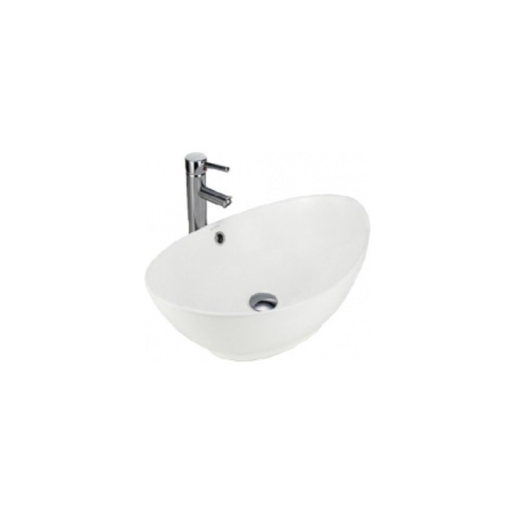 Umywalka nablatowa Massi OTYLA 59 x 39 x 16 cm, biała, bez otworu na baterię- sanitbuy.pl