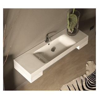 Umywalka Kerasan Cento 140x45 cm z blatem- sanitbuy.pl