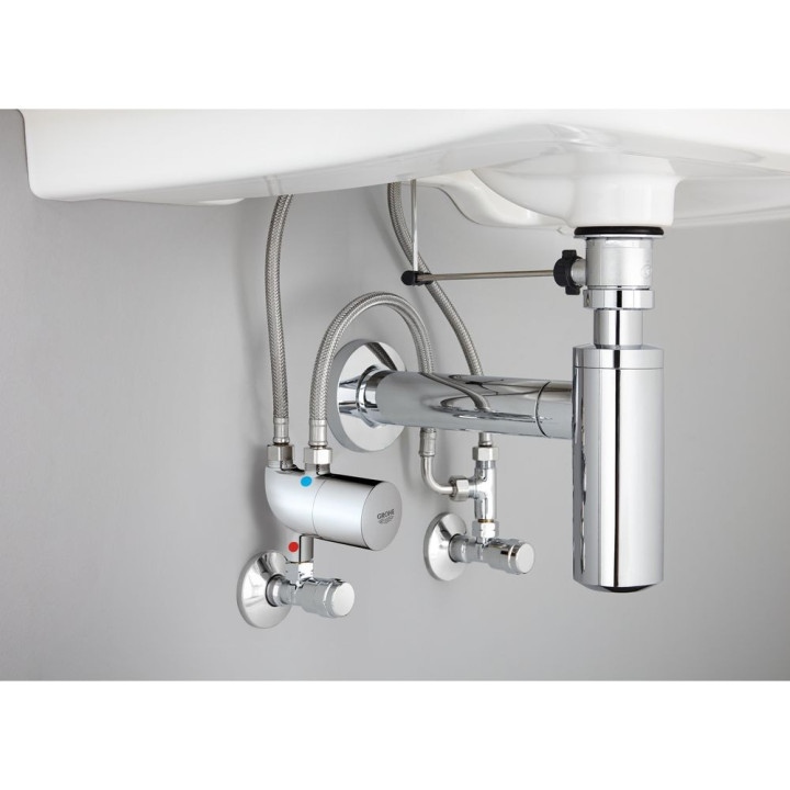 Grohe Grohtherm Micro Termiczna ochrona przed poparzeniem termostat podumywalkowy chrom- sanitbuy.pl