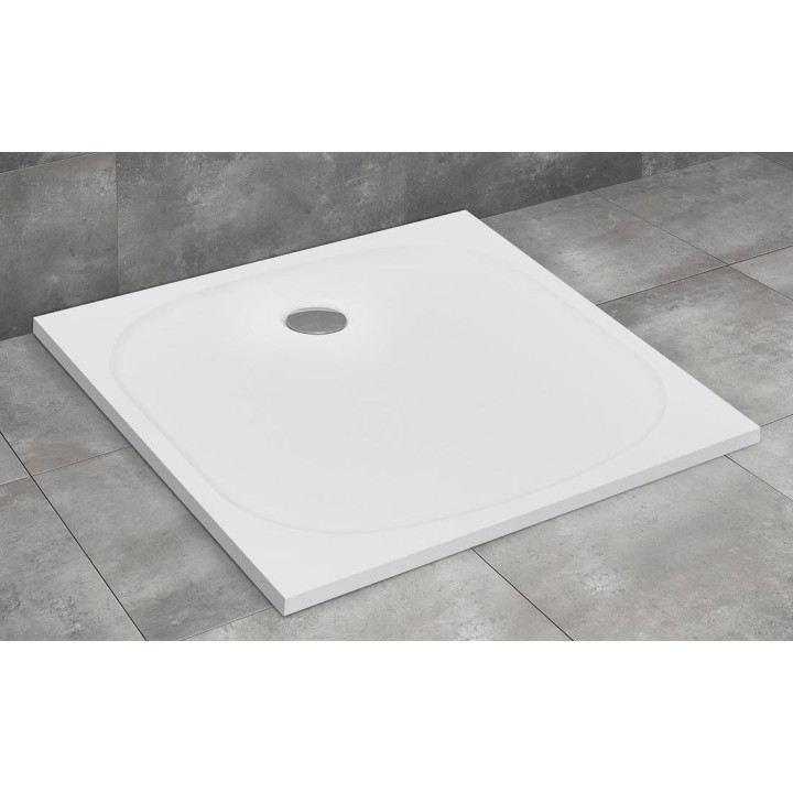 Brodzik Radaway Zantos C biały, 80 x 80 cm, antypoślizgowy, - sanitbuy.pl