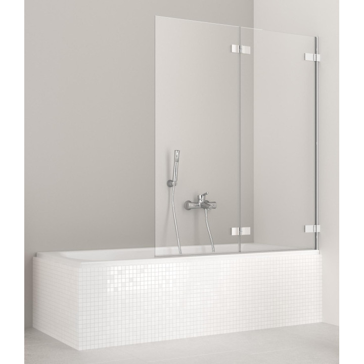 Parawan nawannowy Radaway Arta PRD lewy,  składany, chrom, wys. 1500 mm- sanitbuy.pl