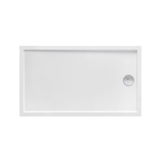 Brodzik kwadratowy, akrylowy Roca Malaga Square Flat 90 x 90 x 7,5 cm, biały - sanitbuy.pl