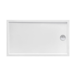 Brodzik prostokątny, akrylowy Roca Granada Medio 90 x 90 x 7,5 cm, biały - sanitbuy.pl