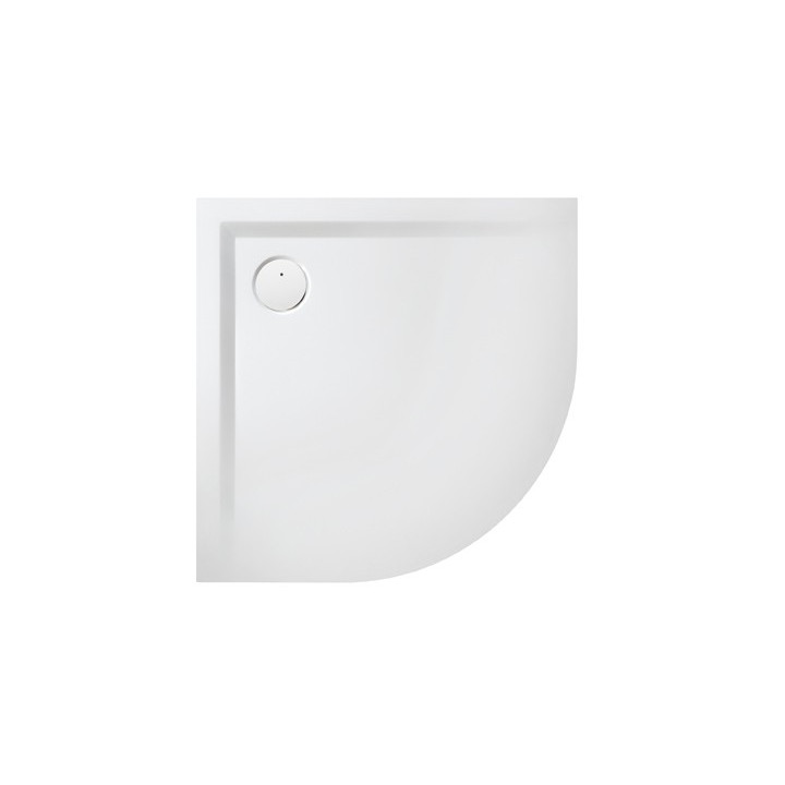 Brodzik półokrągły Sanplast Space Mineral BP-M/SPACE 80 x 80 x 1,5 cm, biały- sanitbuy.pl