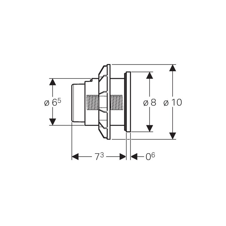 Przycisk uruchamiający do WC Geberit Sigma 01 pneumatyczny, ręczny, dwudzielny, podtynkowy, Sigma 8 cm- sanitbuy.pl