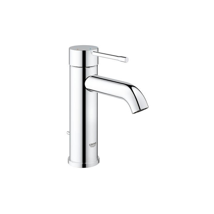 Bateria umywalkowa Grohe Essence stojąca, wys. 208 mm, chrom, jednootworowa, zestaw odpływowy- sanitbuy.pl