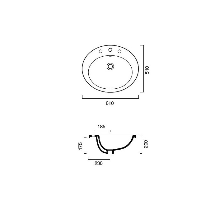 Umywalka Catalano Zero Light 61 cm- sanitbuy.pl