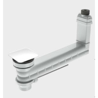 Armatura odpływowo-przelewowa Kaldewei CLOU z cięgnem przy baterii, okrągła pokrywa- sanitbuy.pl