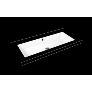 Umywalka podblatowa Kaldewei Puro 60 x 38,5 cm, biała, otwór na baterię, z przelewem, powierzchnia uszlachetniona- sanitbuy.pl