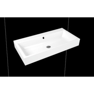 Umywalka ścienna Kaldewei Puro 60 x 46 x 12 cm, biała, otwór na baterię, z przelewem, powierzchnia uszlachetniona- sanitbuy.pl