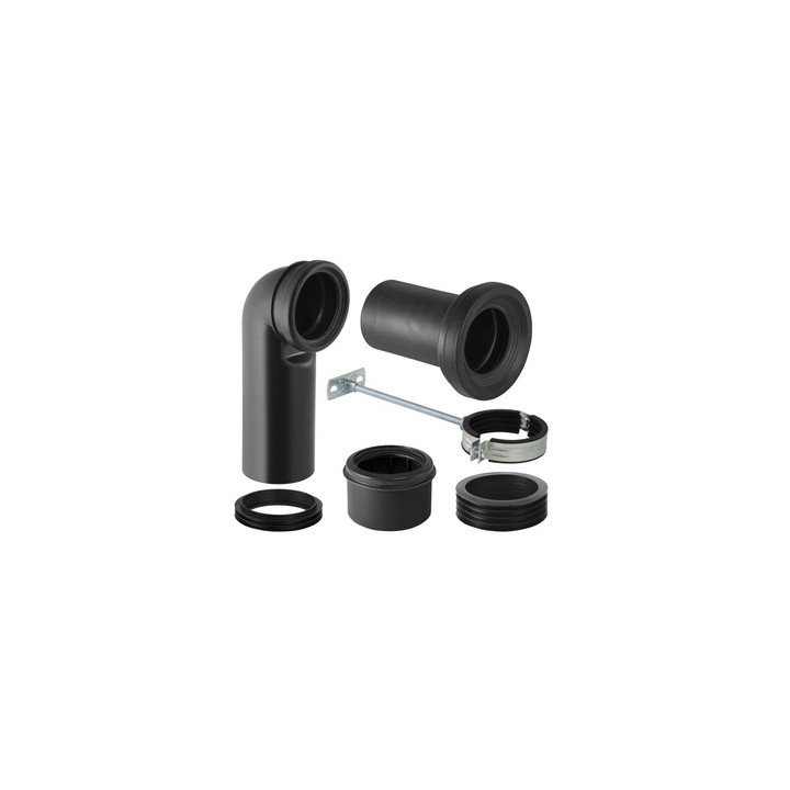 Kolanko odpływowe P Geberit Monolith do muszli stojących z odpływem podłogowym, biały alpin- sanitbuy.pl