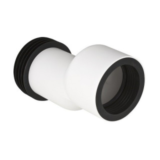 Króciec przyłączeniowy odpływu do WC Geberit Monolith do muszli stojących z odpływem ściennym, dł. 300 mm, czarny- sanitbuy.pl