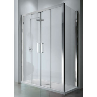 Drzwi prysznicowe podwójne przesuwane Novellini Kuadra 2A 138-144 cm- sanitbuy.pl