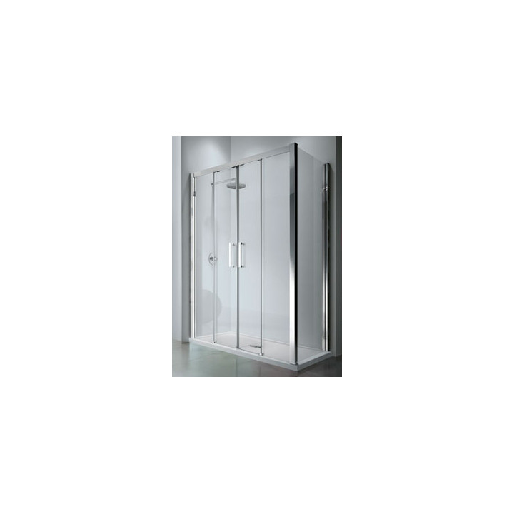 Drzwi prysznicowe podwójne przesuwane Novellini Kuadra 2A 150-156 cm- sanitbuy.pl